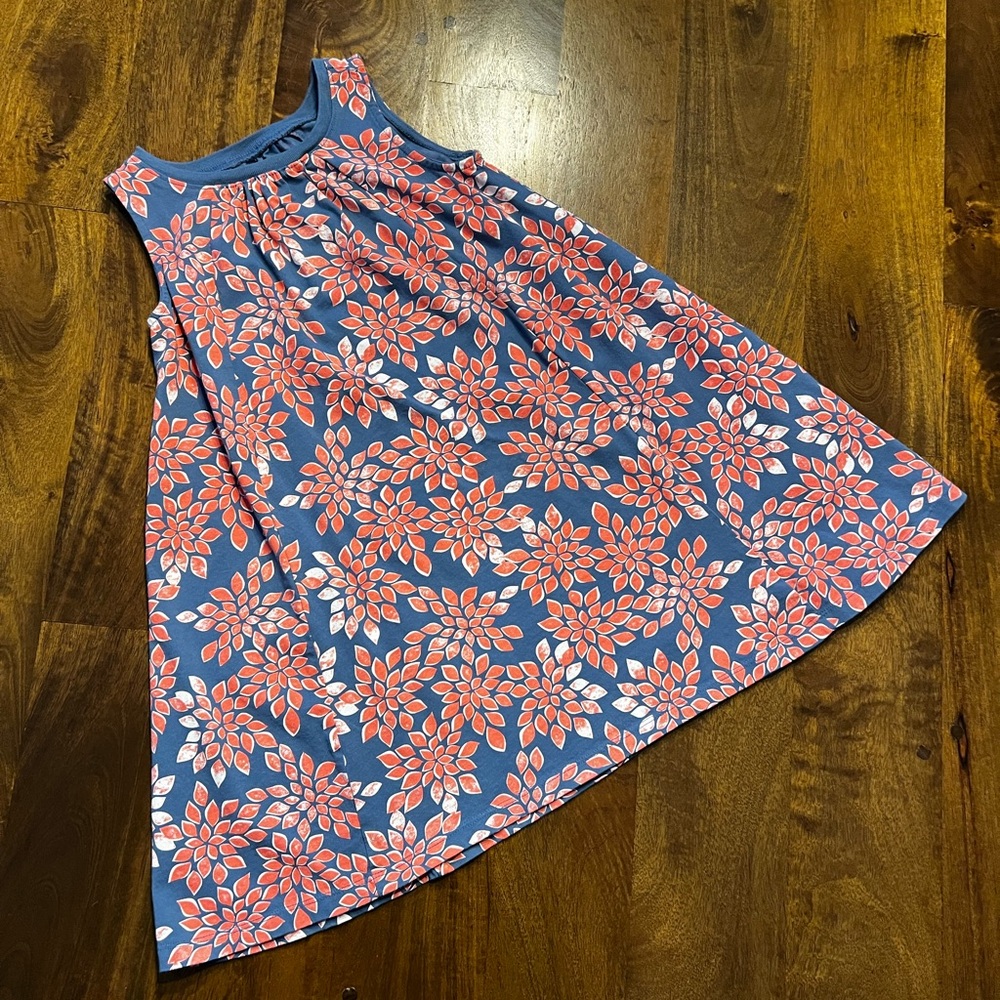 EUC Tea Collection Sleeveless Patterned Dress Girl's Size 6